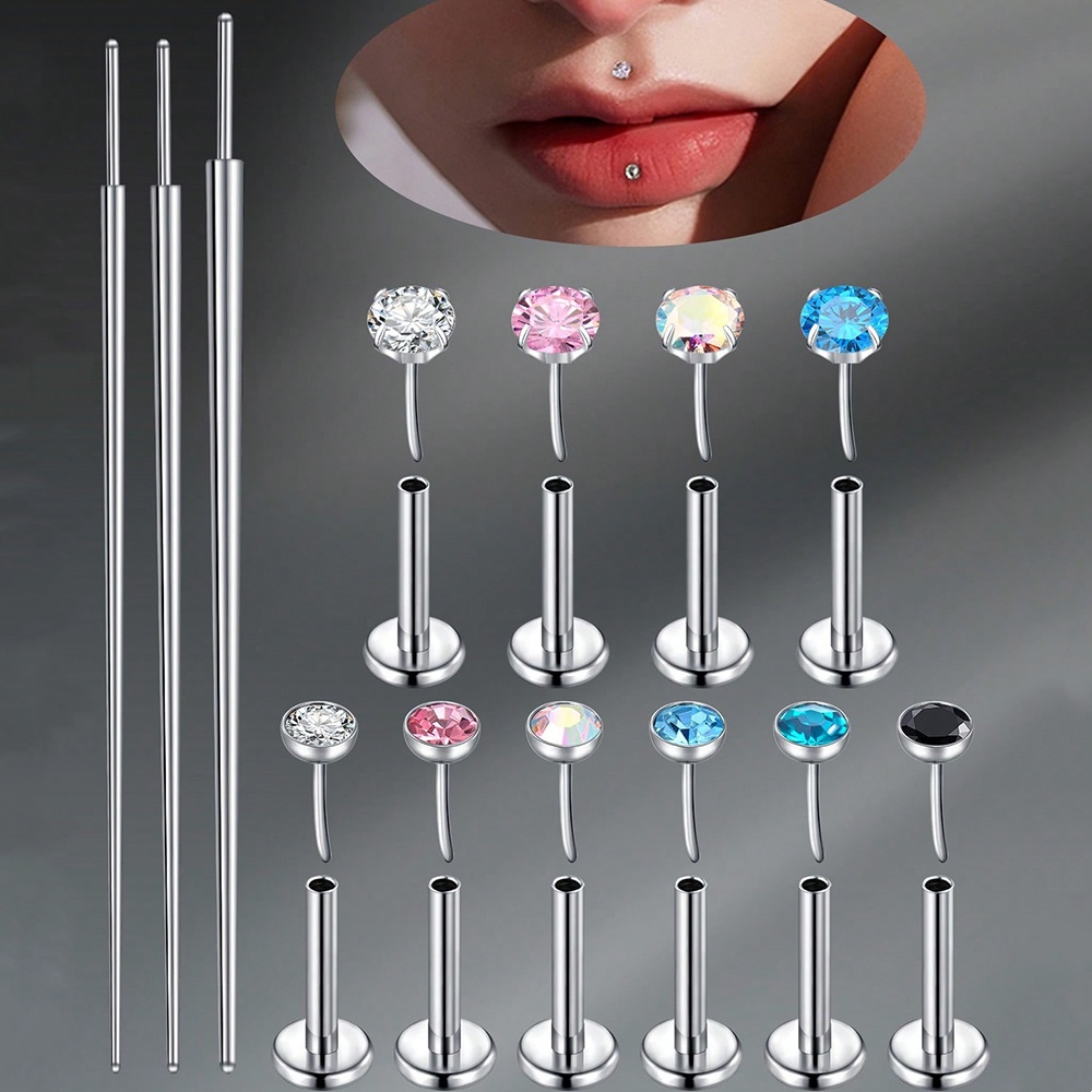 Body Jewelry Threadless - 1 Set Titanium Alloy Threadless Nose
