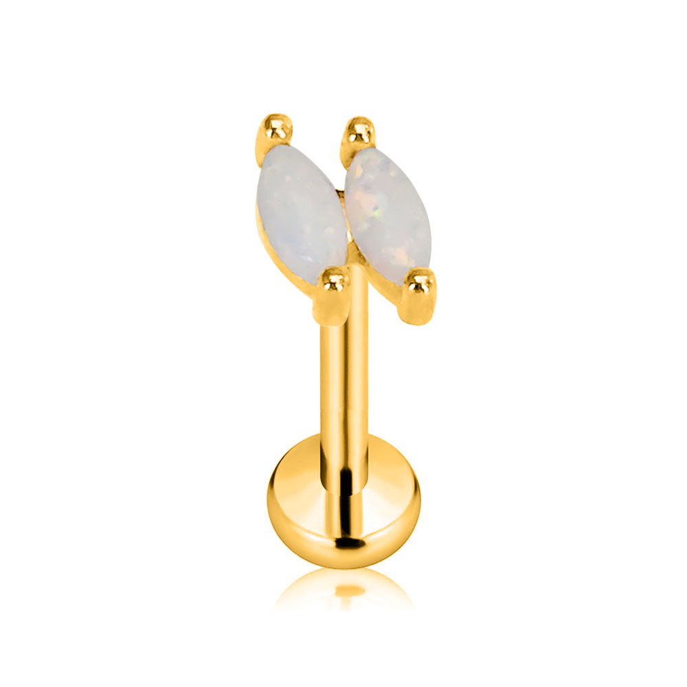 ASTM F136 G23 Titanium Flower  - Body Jewelry Threadless ulasan dan harga