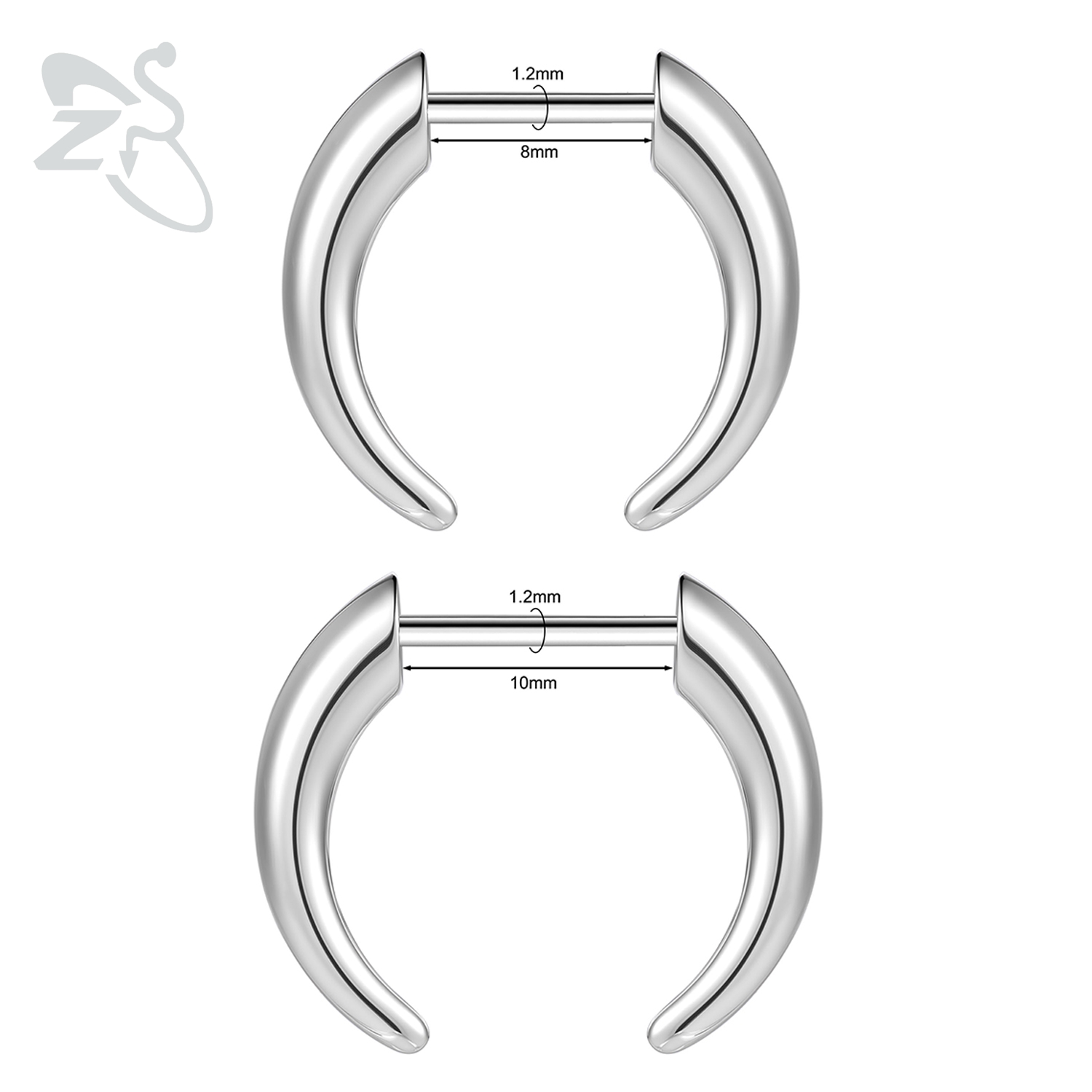 ZS 1 Piece 16G Threadless Stai - Body Jewelry Threadless ulasan dan harga