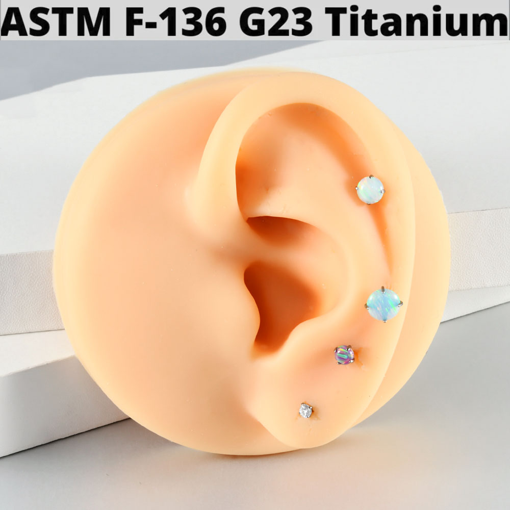 1PC G23 Titanium Gloss Round O - Body Jewelry Threadless ulasan dan harga