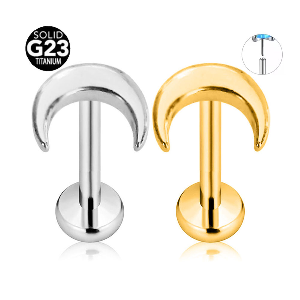 ASTM F136 G23 Titanium Shiny C - Body Jewelry Threadless ulasan dan harga
