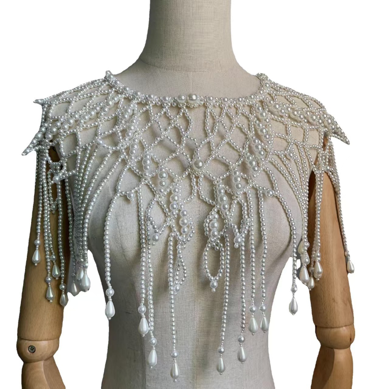 Victorian Inspired Beaded Shaw - Body Jewelry Vest ulasan dan harga