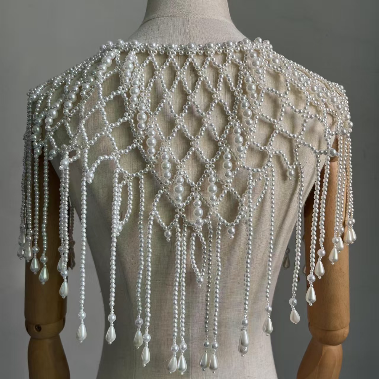 Victorian Inspired Beaded Shaw - Body Jewelry Vest ulasan dan harga