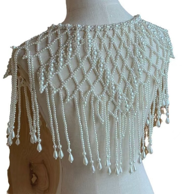 Victorian Inspired Beaded Shaw - Body Jewelry Vest ulasan dan harga