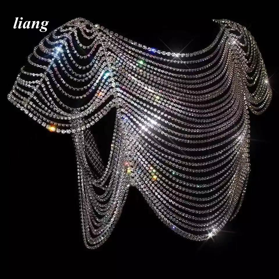 Sexy Body Chain Bikini Vest br - Body Jewelry Vest ulasan dan harga