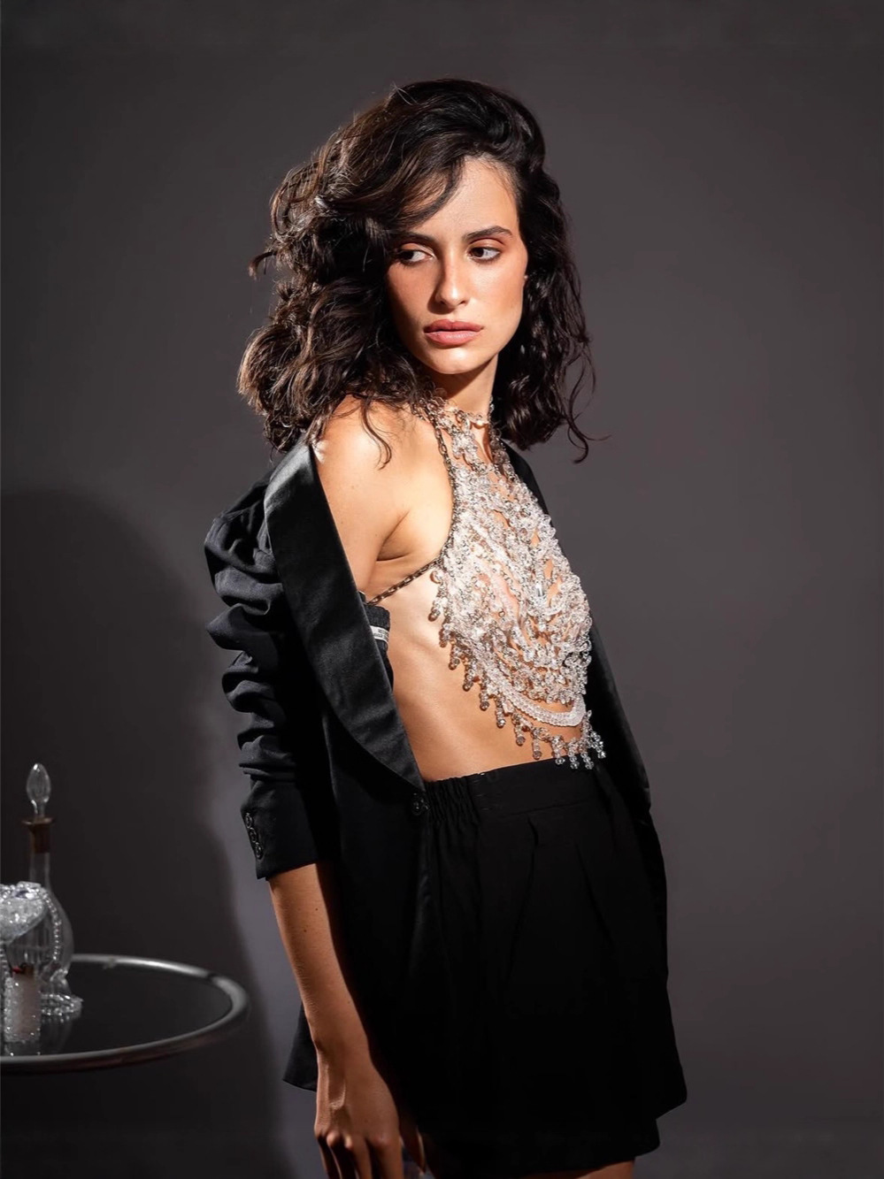 Handmade Beaded Vest Clear Cry - Body Jewelry Vest ulasan dan harga