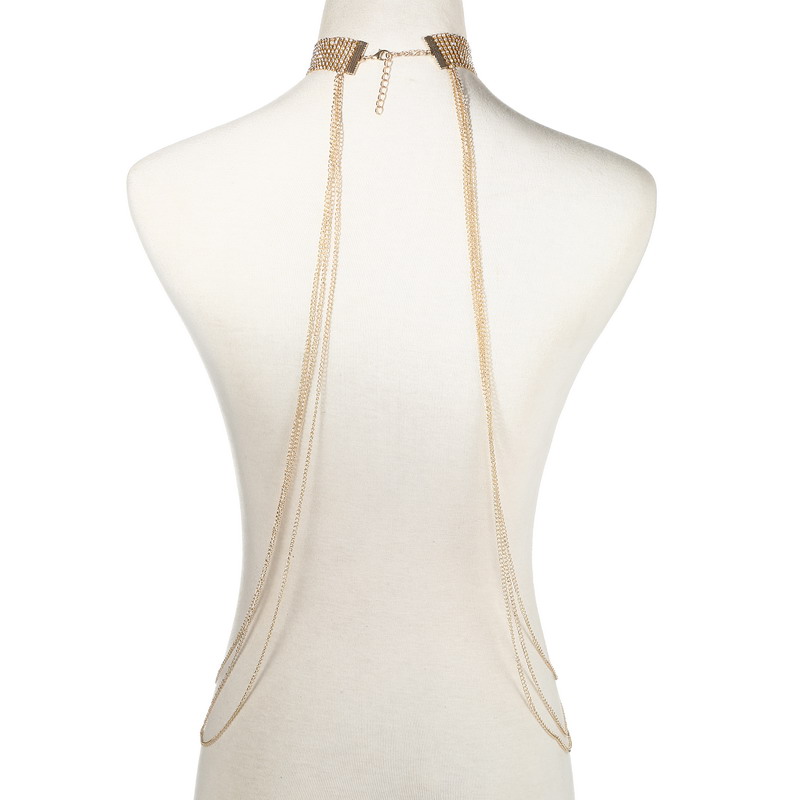 Gold Color Body Chain Women  R - Body Jewelry Art ulasan dan harga
