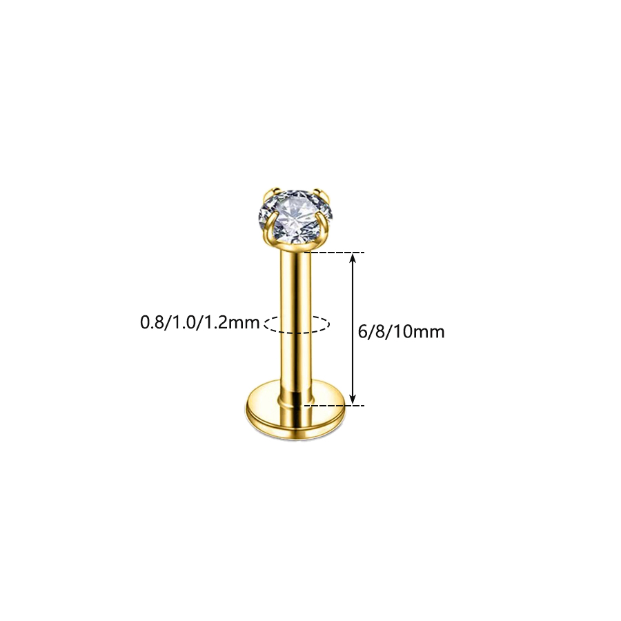 1Pc Surgical Steel Cluster Bal - Body Jewelry Threadless ulasan dan harga