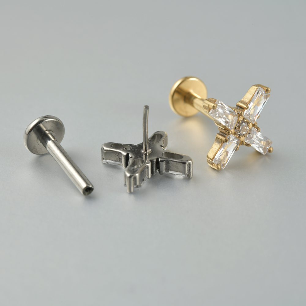 1PC G23 Titanium Threadless Pu - Body Jewelry Threadless ulasan dan harga