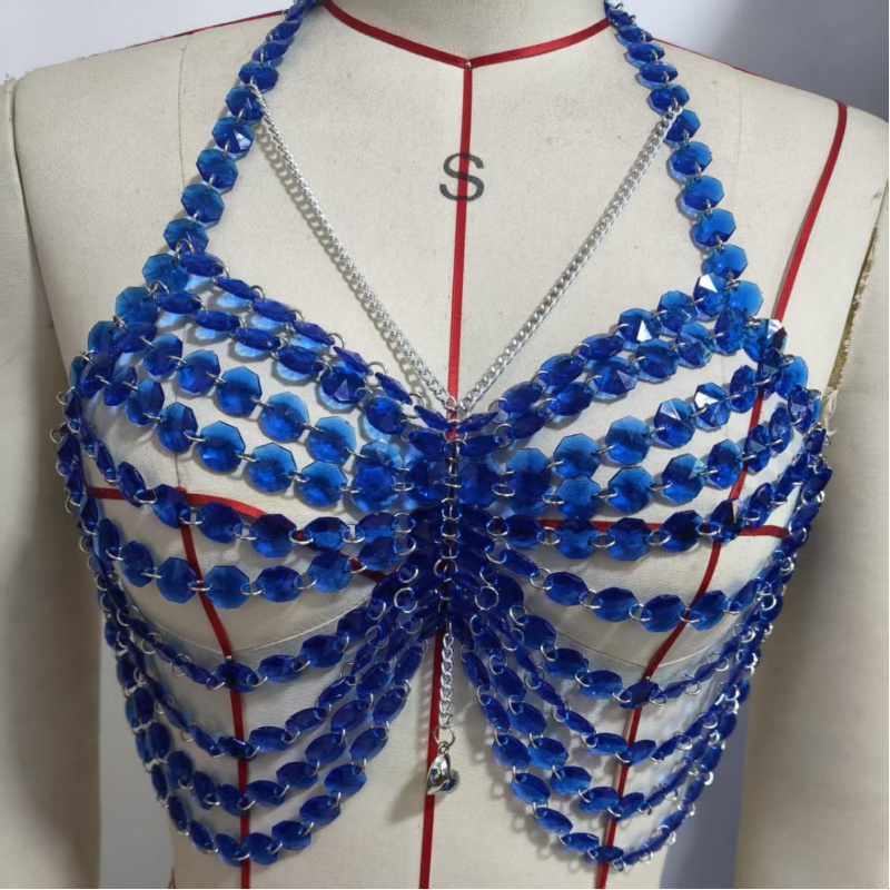 Women Body Chest Chain Fashion - Body Jewelry Vest ulasan dan harga