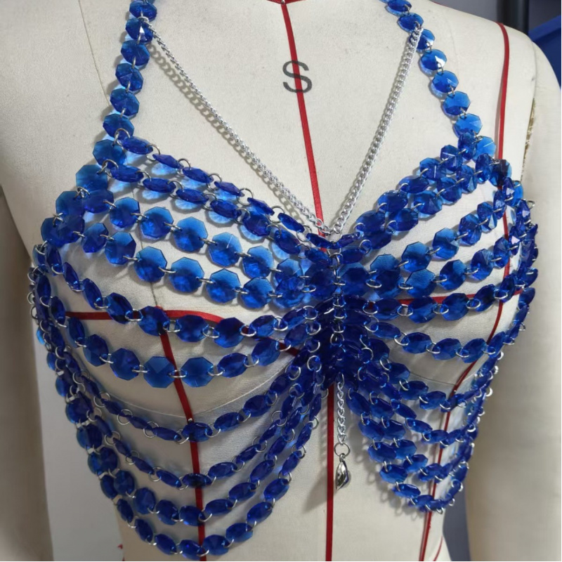 Women Body Chest Chain Fashion - Body Jewelry Vest ulasan dan harga