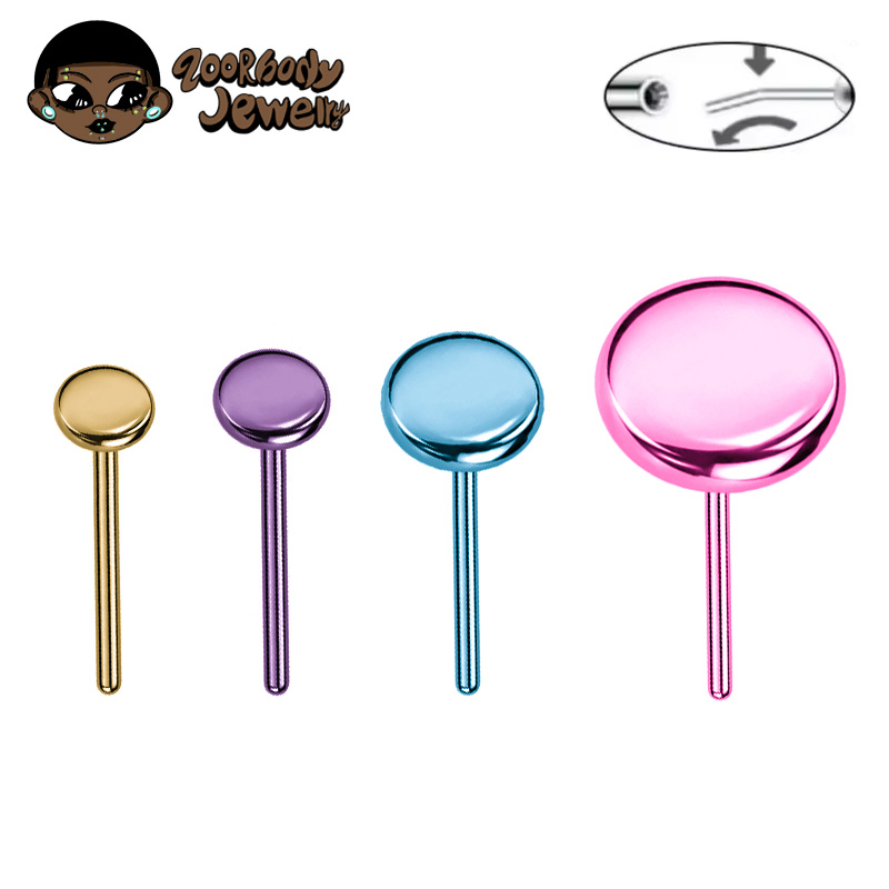 10pcs ASTM F136 Titanium Push  - Body Jewelry Threadless ulasan dan harga